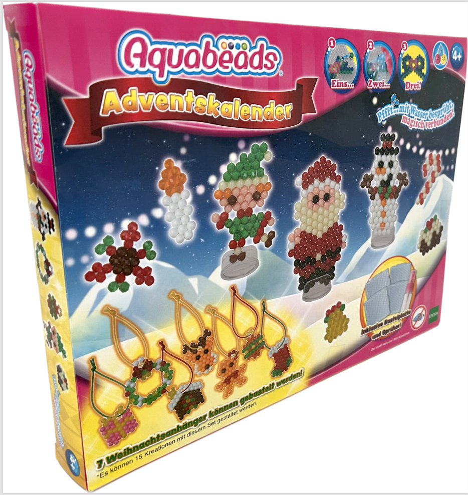 Adventskalender Aquabeads 31579 Christbaum-Anhänger Bastelset