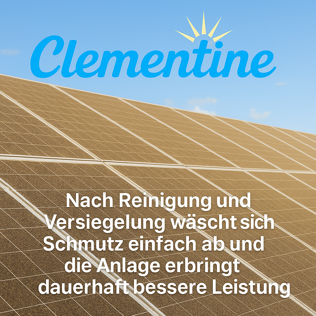 Clementine – Reinigung & Versiegelung für PV-Anlagen, Solarpanels und Balkonkraftwerke - 5 Sachets