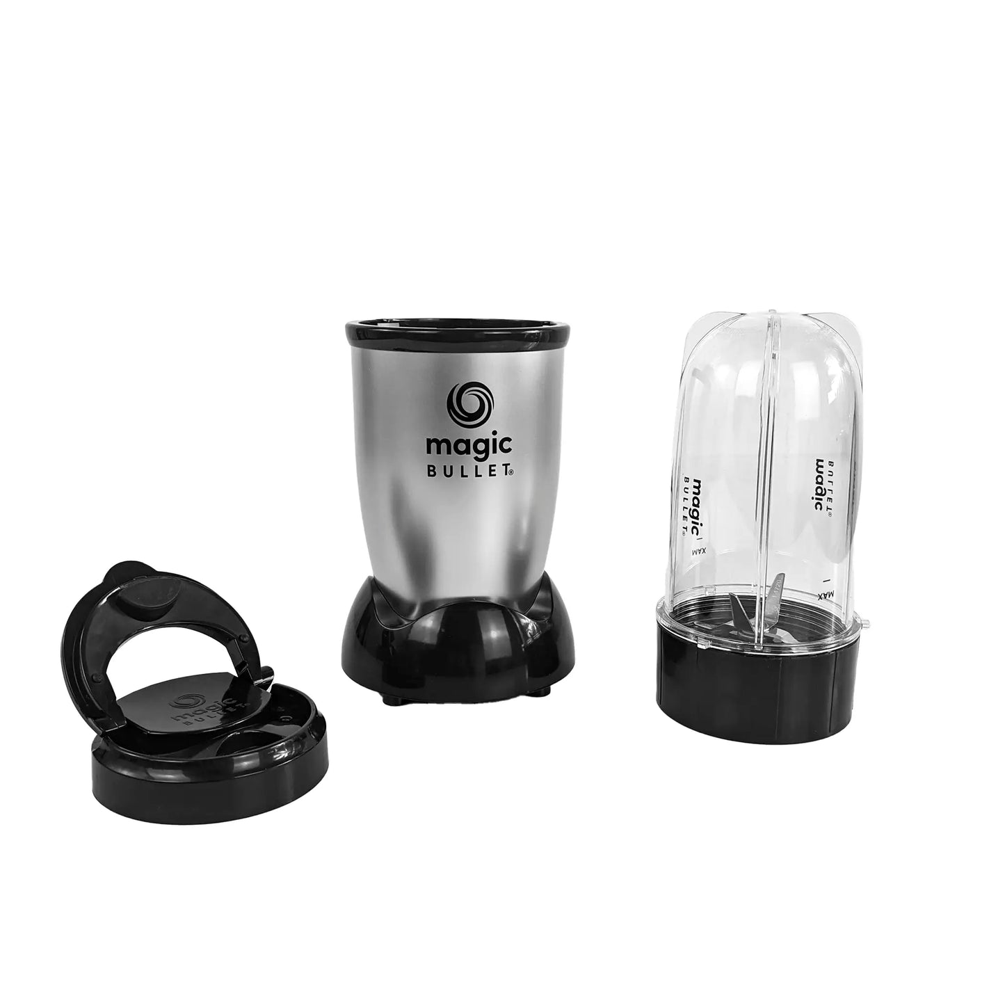 Nutribullet MBR-0328 Standmixer, 0,53 l, kompakt, hohe Geschwindigkeit, fr Smoothies aus Obst und Gemse, Kunststoff, BPA-frei, 200 W, Rezeptbuch in spanischer Sprache, splmaschinenfest, Grau