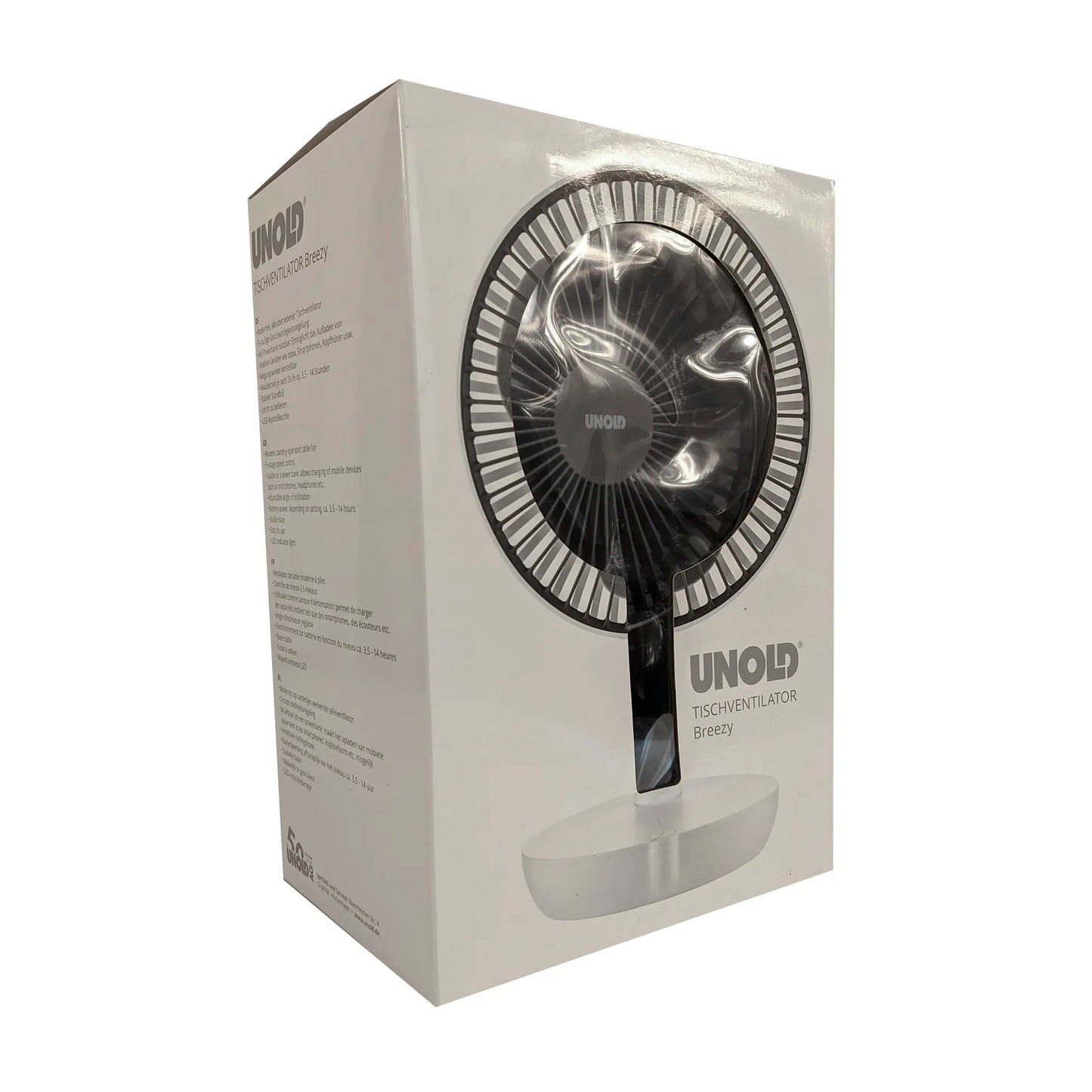 Unold Tischventilator Breezy Weiss Grau