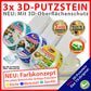 Sauber Power 3in1 3D-Putzstein Set 6-tlg. - tv-original - 2