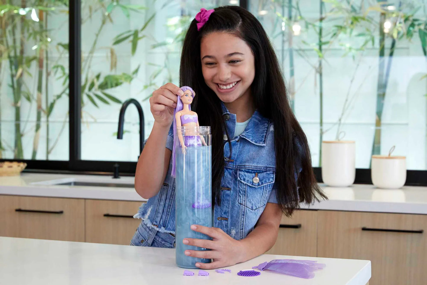 Barbie Color Reveal Puppe Meerjungfrau, Farbwechsel, Anziehpuppe