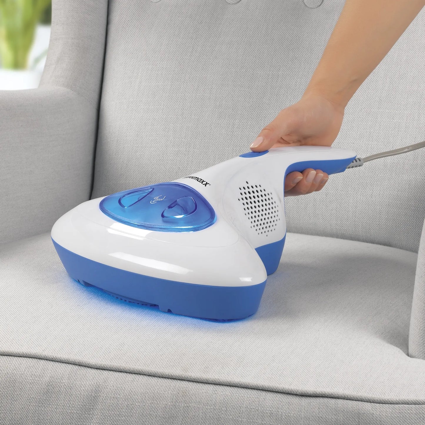 CLEANmaxx Milben-Handstaubsauger mit UV-C-Licht - Reinigen & Desinfizieren in einem Schritt Anti Milbensauger mit UV C Licht 300W HEPA Milben Handstaubsauger Cleanmaxx NEU