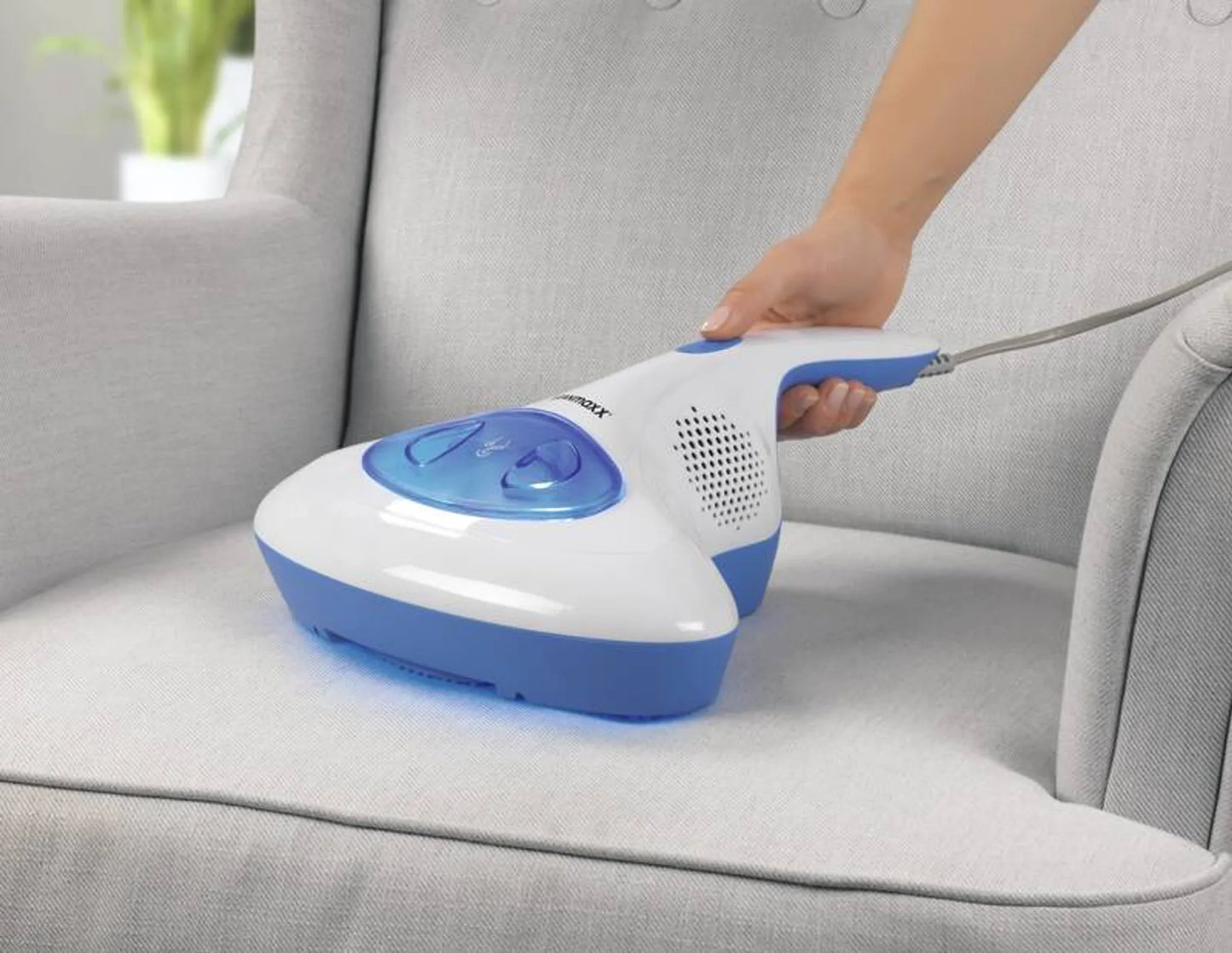 CLEANmaxx Milben-Handstaubsauger mit UV-C-Licht - Reinigen & Desinfizieren in einem Schritt Anti Milbensauger mit UV C Licht 300W HEPA Milben Handstaubsauger Cleanmaxx NEU