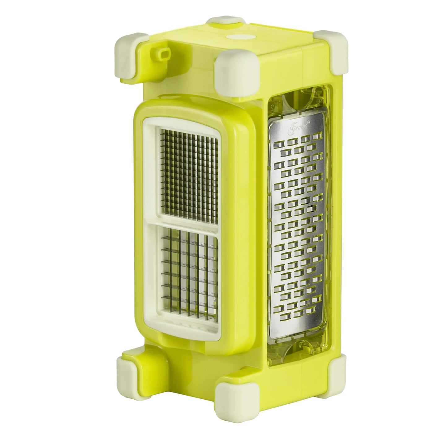 Genius Nicer Dicer Magic Cube gourmet Set (9tlg) Schneiden Reiben Hobeln Würfeln Allesschneider in grün; A33826