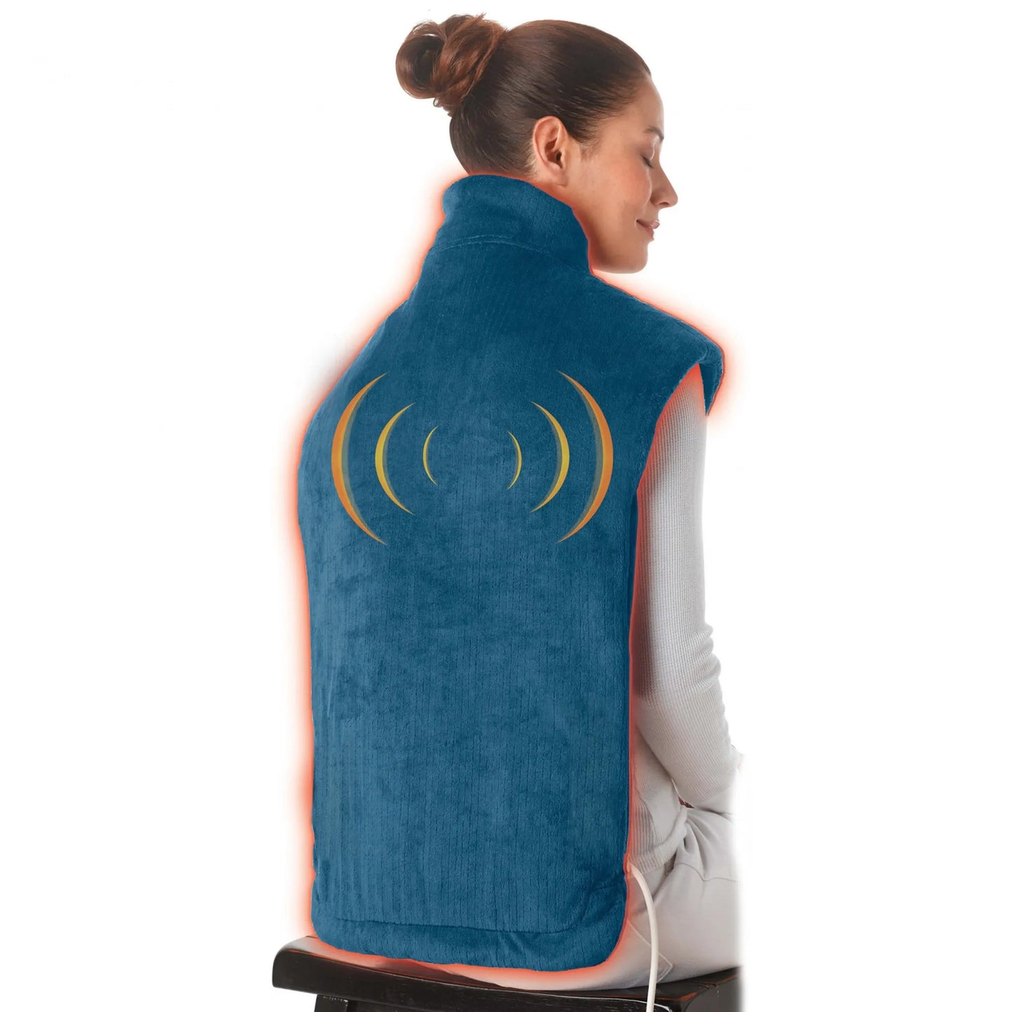 Genius Thermapulse Relief Wrap Heizweste mit Massagefunktion und Thermapuls Technologie in blau; A25139