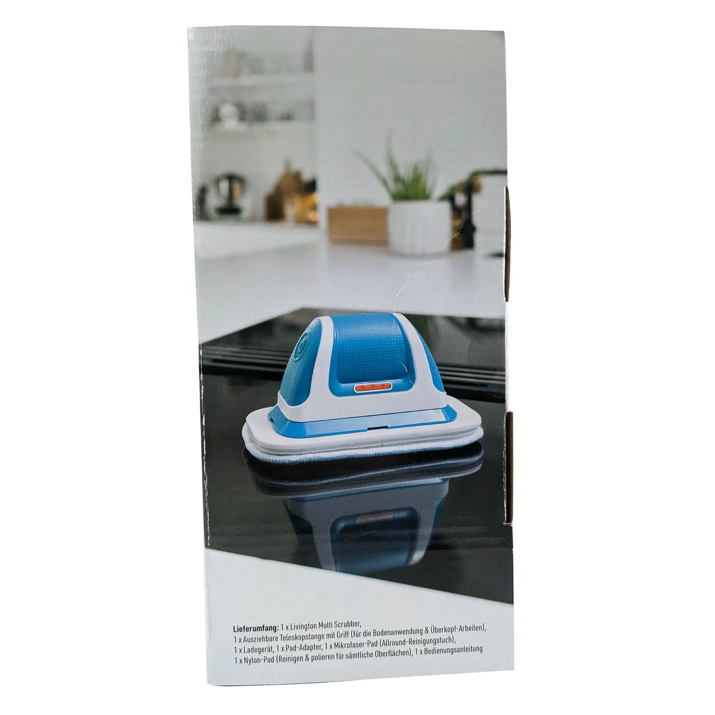 Livington MultiScrubber - Der geniale Akkuschrubber mit Vibrations-Power - putzt - schrubbt und poliert mit 1500 Vibrationen pro Minute