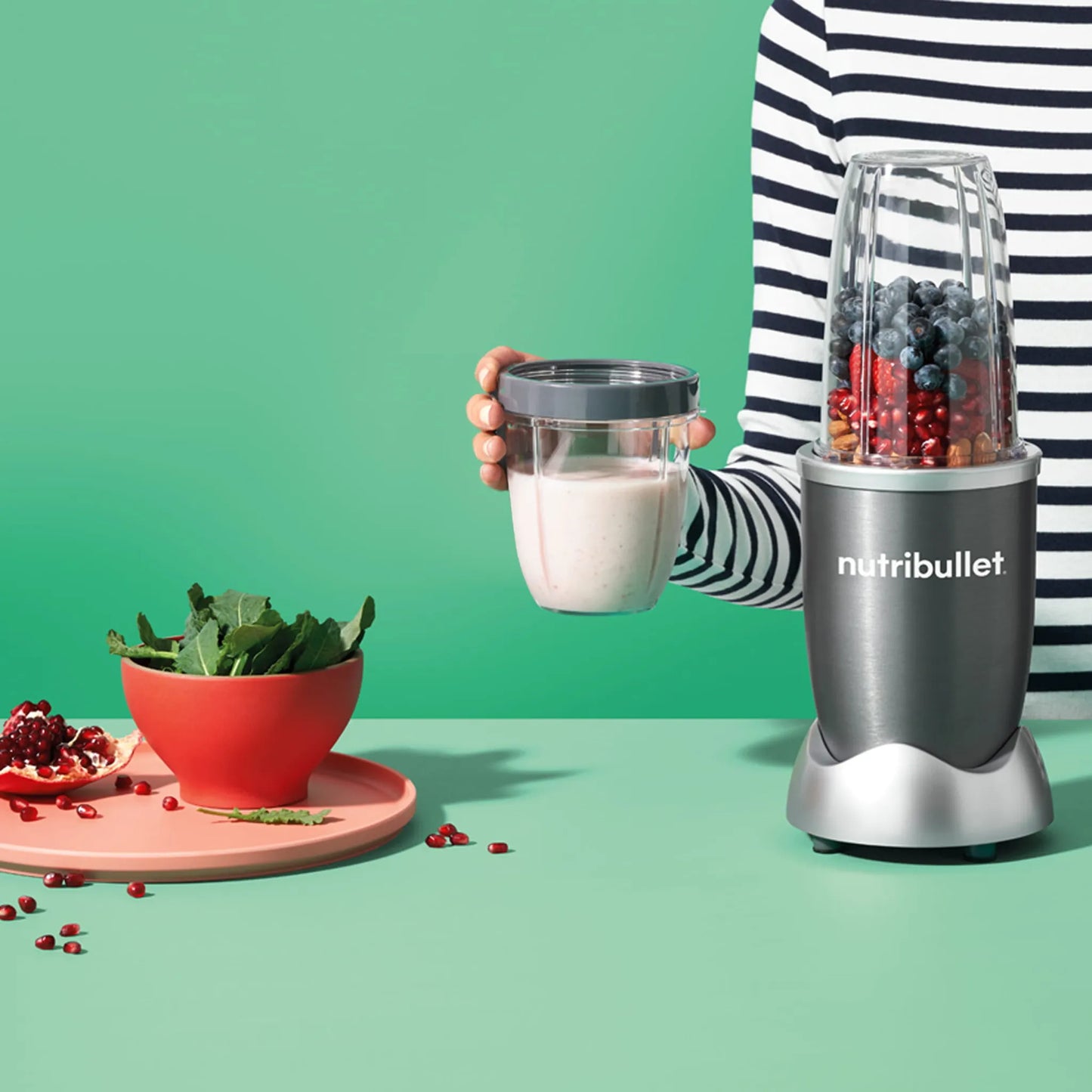 NutriBullet 600 Watt Serie - Nährstoff Extraktor, Gesundheits-Set, 20.000 Upm Smoothie Maker