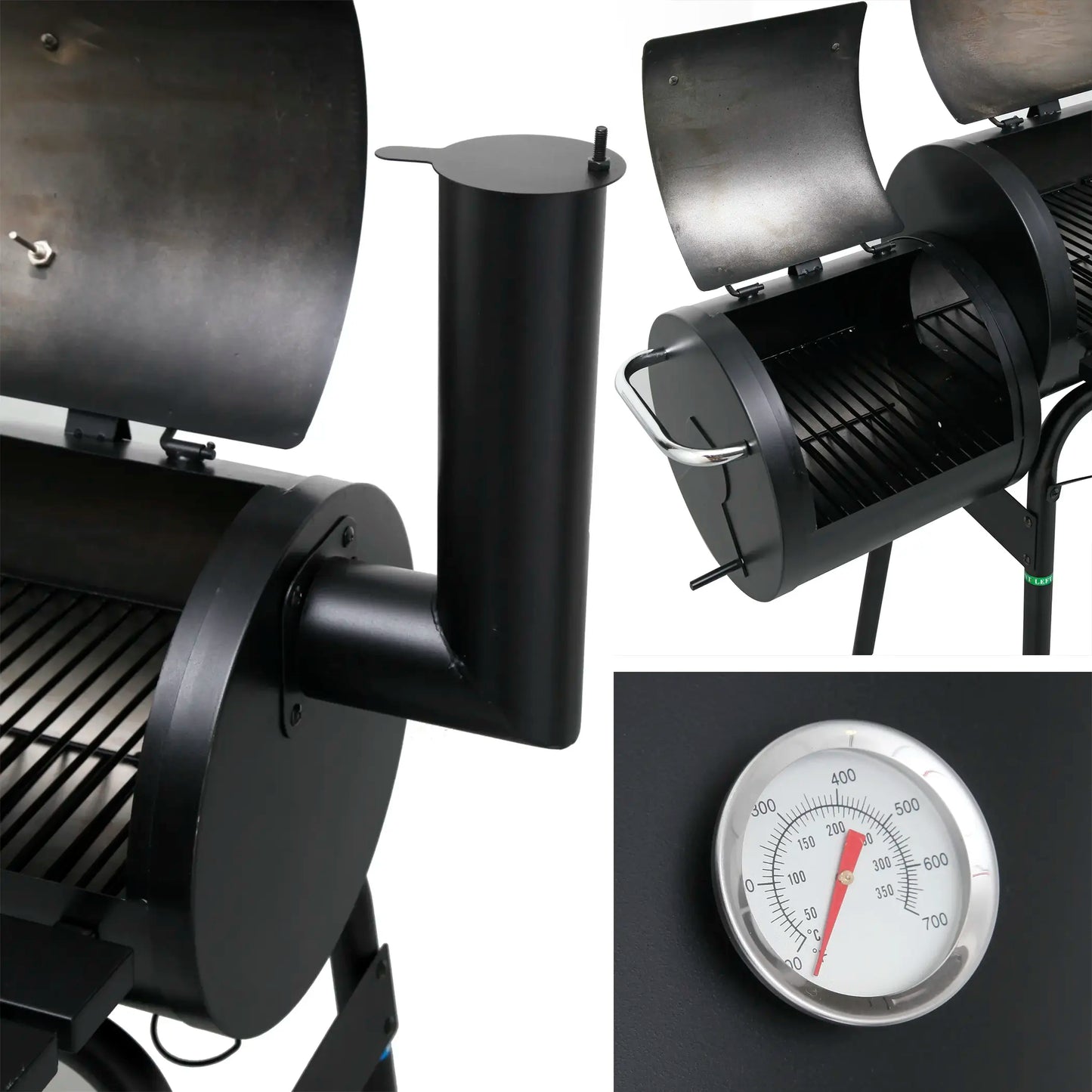 Tepro Smoker-Grill Wichita, Farbe Schwarz