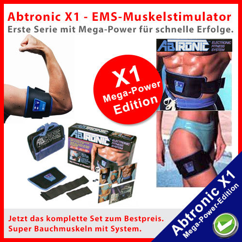Abtronic X1 - Mega Power Edition + Gratis Gel - tv-original - 2