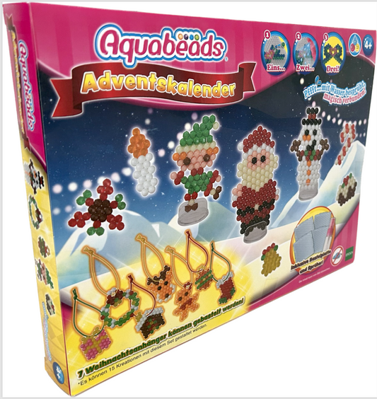 Adventskalender Aquabeads 31579 Christbaum-Anhänger Bastelset