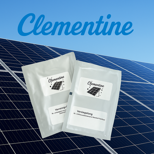Clementine – Reinigung & Versiegelung für PV-Anlagen, Solarpanels und Balkonkraftwerke - 5 Sachets