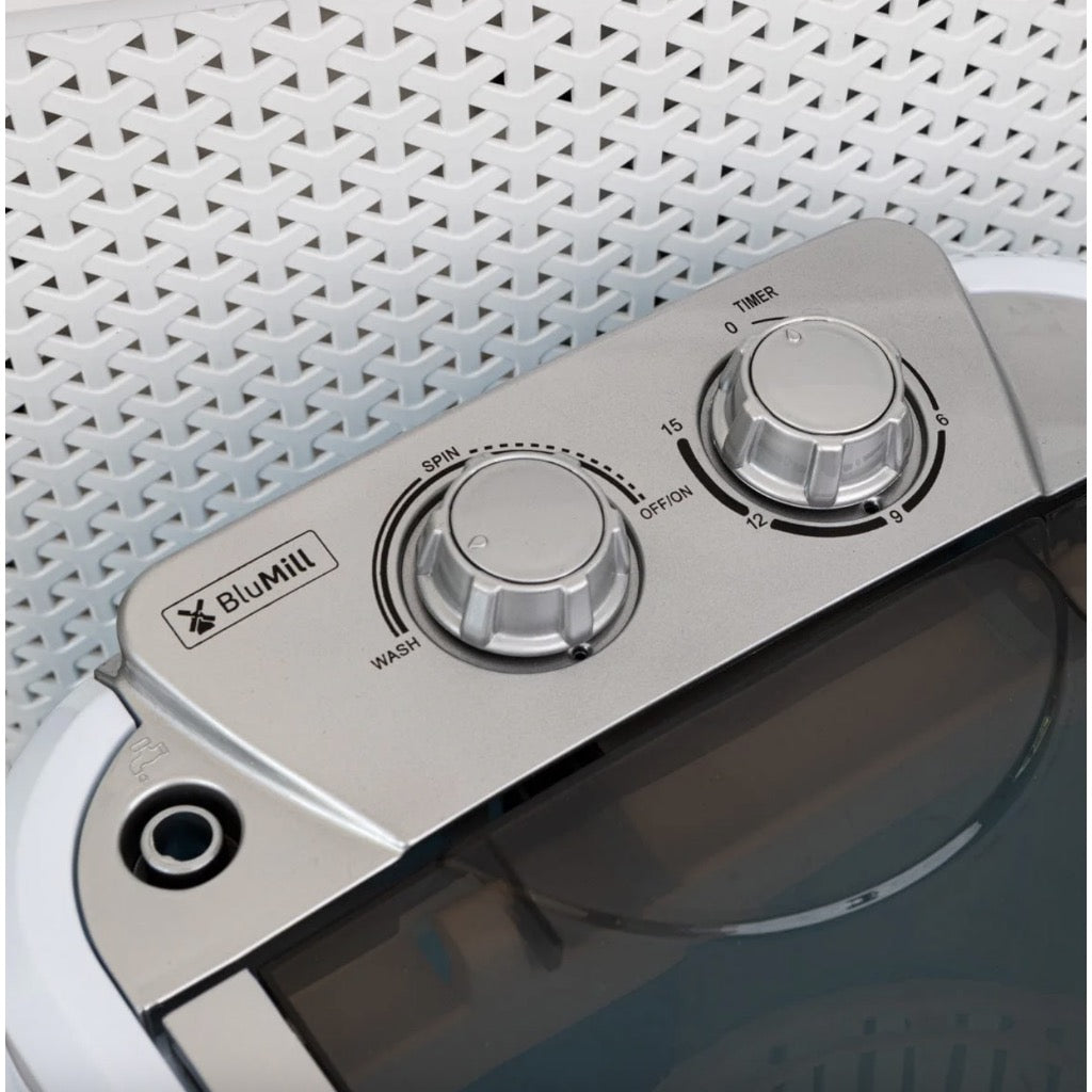 BluMill Mini Waschmaschine Waschautomat Camping Mobile Reisewaschmaschine 3 kg