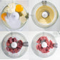 Genius Feelvita Food Processor inkl. GRATIS Zubehör (Set 12 Teile) Standmixer Smoothie Maker Zerkleinerer in kiwi A8089