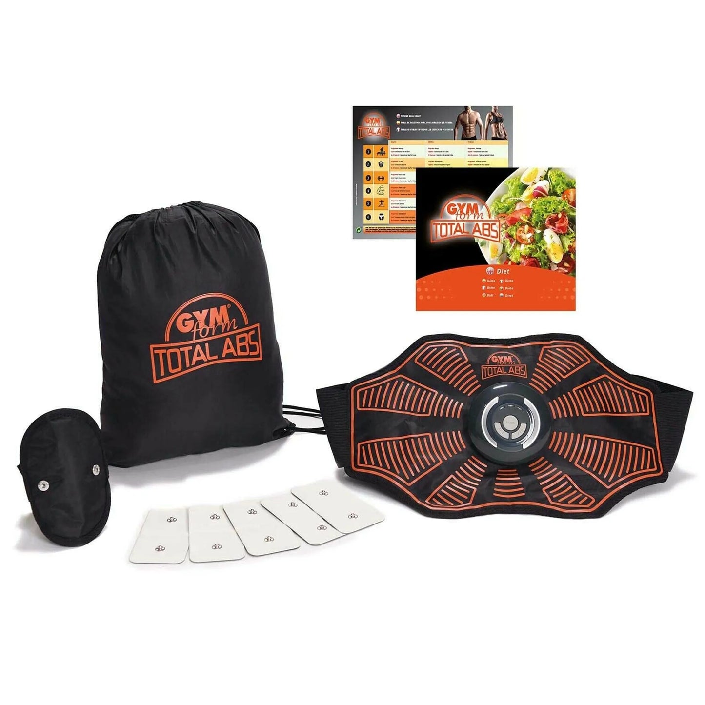 Gymform Total Abs - EMS-Trainer - Elektro-Muskel-Stimulation - 10 Teile