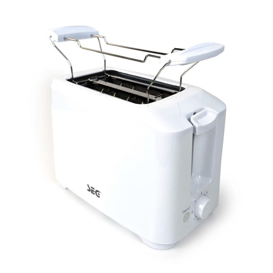 SEG Toaster mit abnehmbaren Brötchenaufsatz und 7 einstellbaren Bräunungsstufen 700 Watt in Weiss
