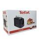 Tefal Principio Select Toaster (850 Watt, 7 Bräunungsstufen, Krümelschublade, Hebe-Funktion, Brötchenaufsatz) schwarz Modell TT165N