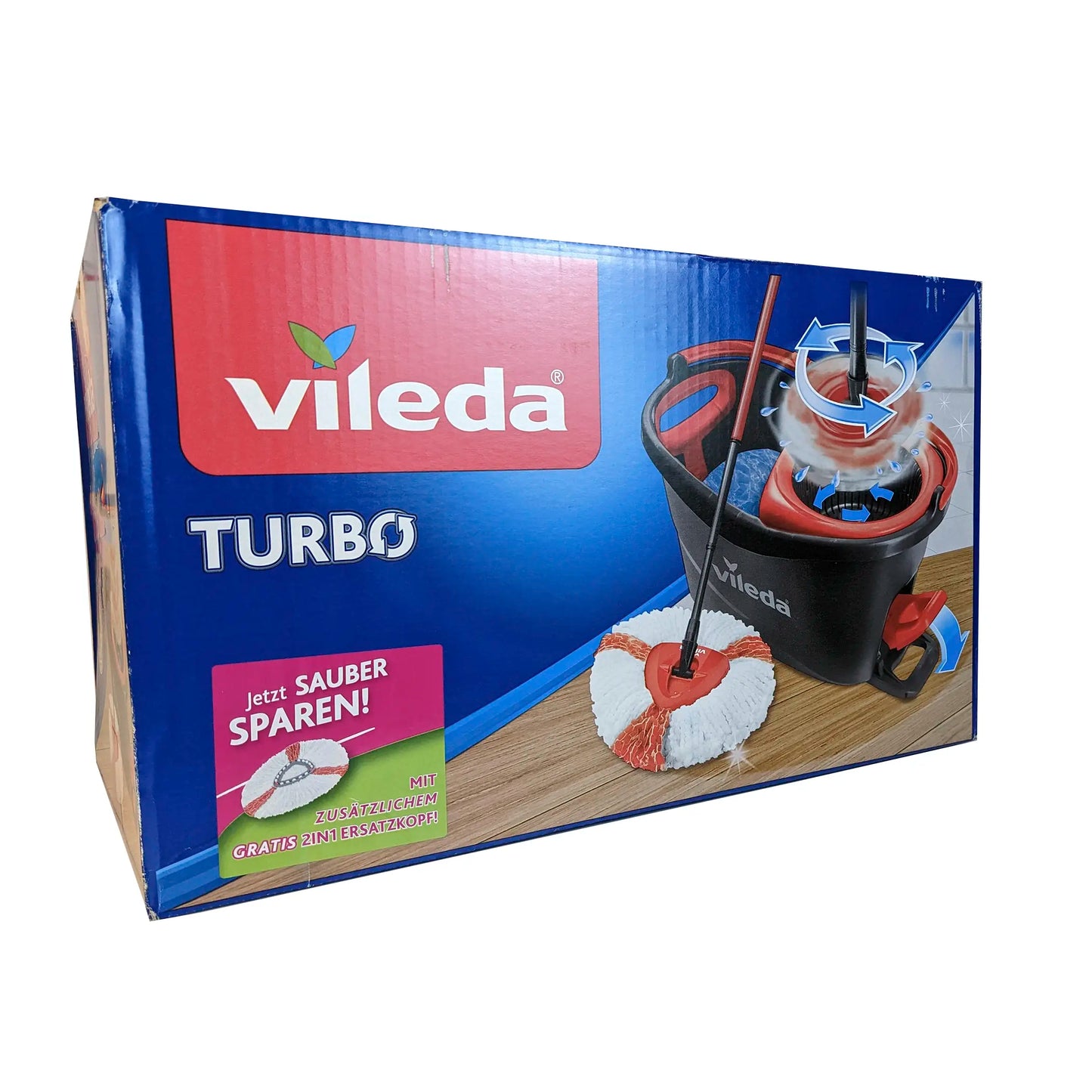 Vileda TURBO Box inkl. 2in1 Turbo Ersatzbezug Frühjahrspromo