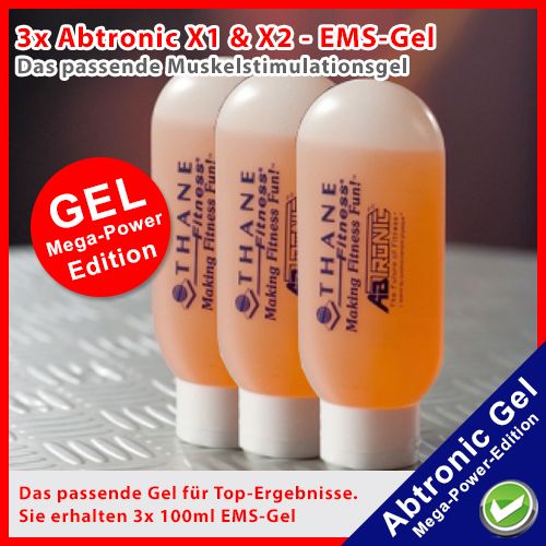 3x - EMS-Gel für Abtronic Bauchgürtel