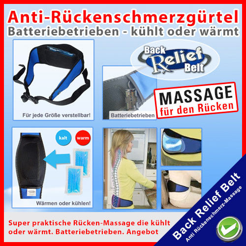 Kühlender od. wärmender Anti-Rückenschmerz Massage-Gürtel - tv-original - 2
