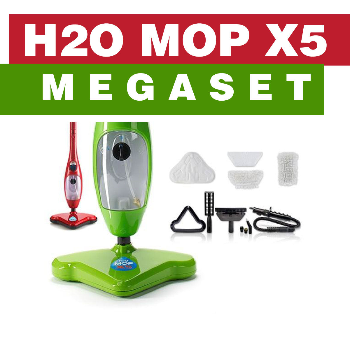 H2O Mop X5 1300-Watt 5-in-1 Dampfreiniger (B-Ware, wie neu)